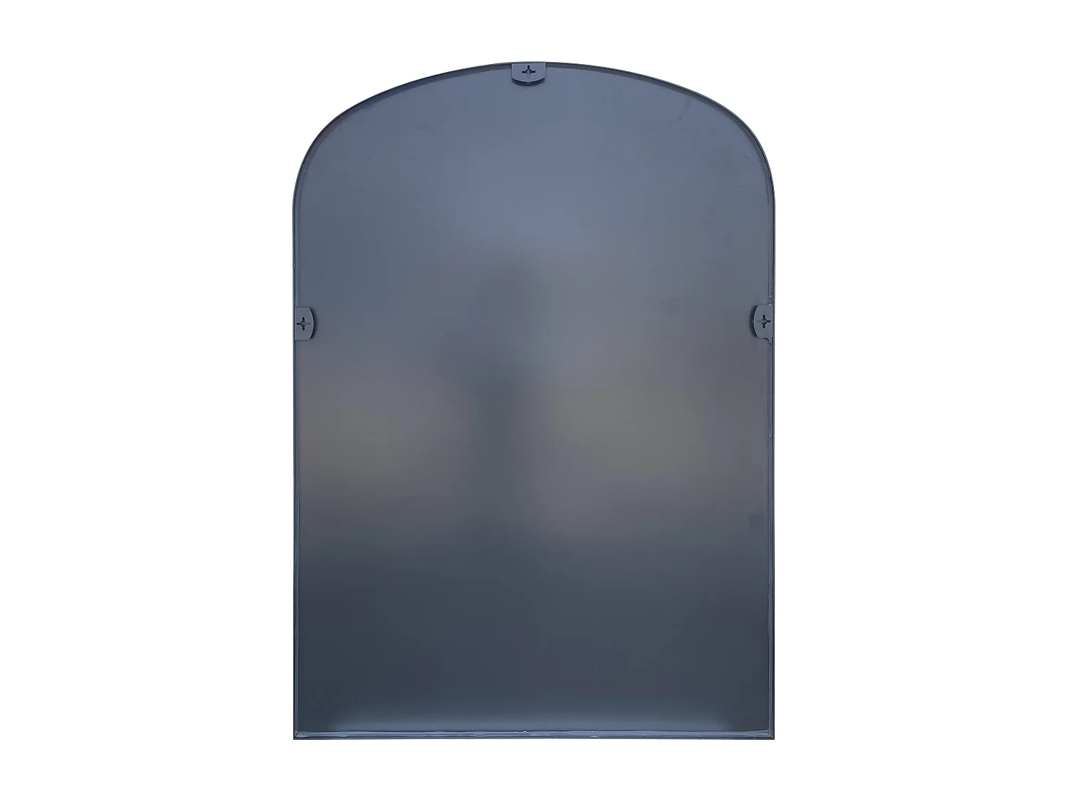 Grand miroir arche en aluminium - L. 118 x H. 170 cm - Noir - SONAVA