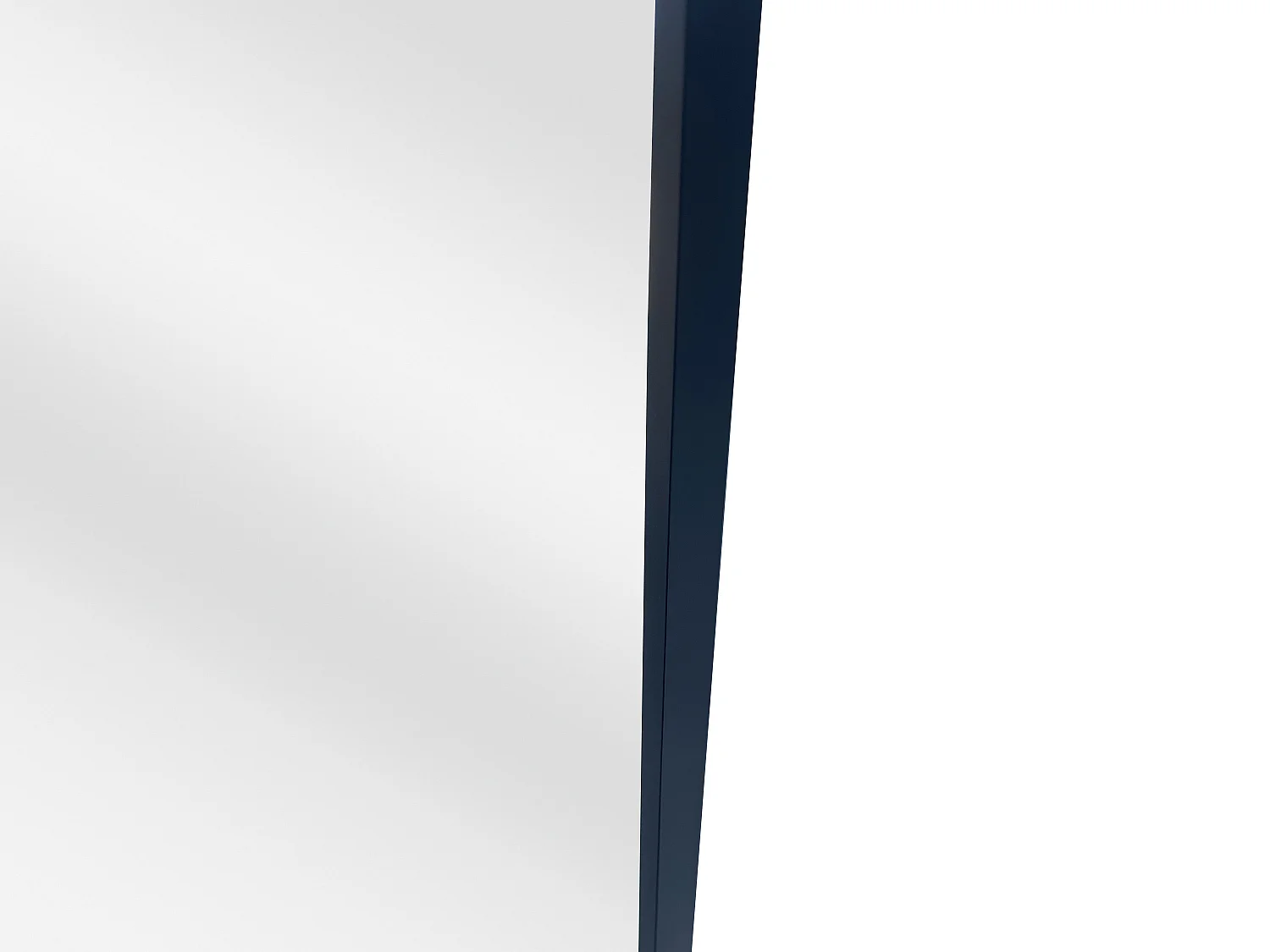 Grand miroir arche en aluminium - L. 118 x H. 170 cm - Noir - SONAVA