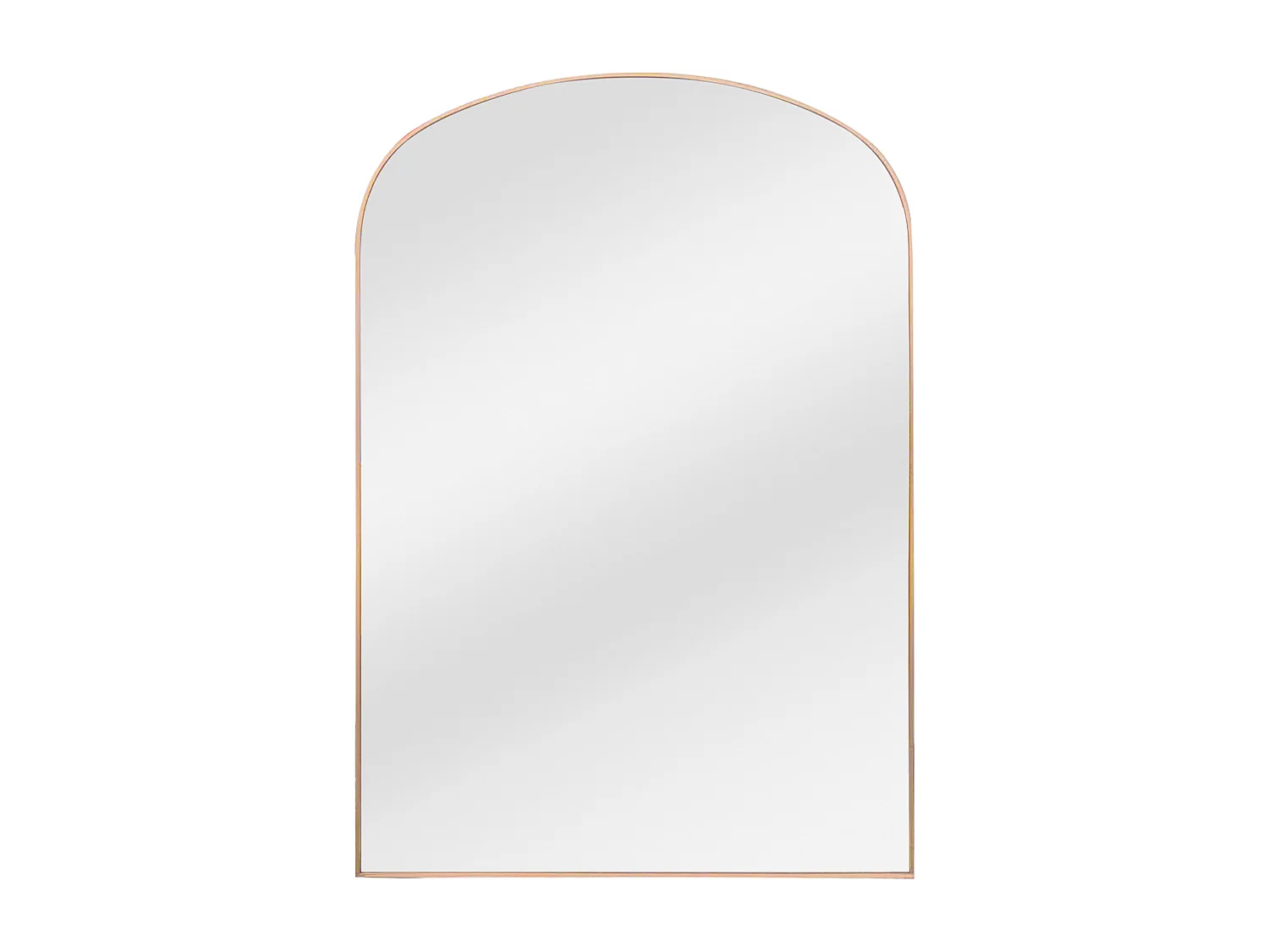 Grand miroir arche en aluminium - L. 118 x H. 170 cm - Doré - SONAVA