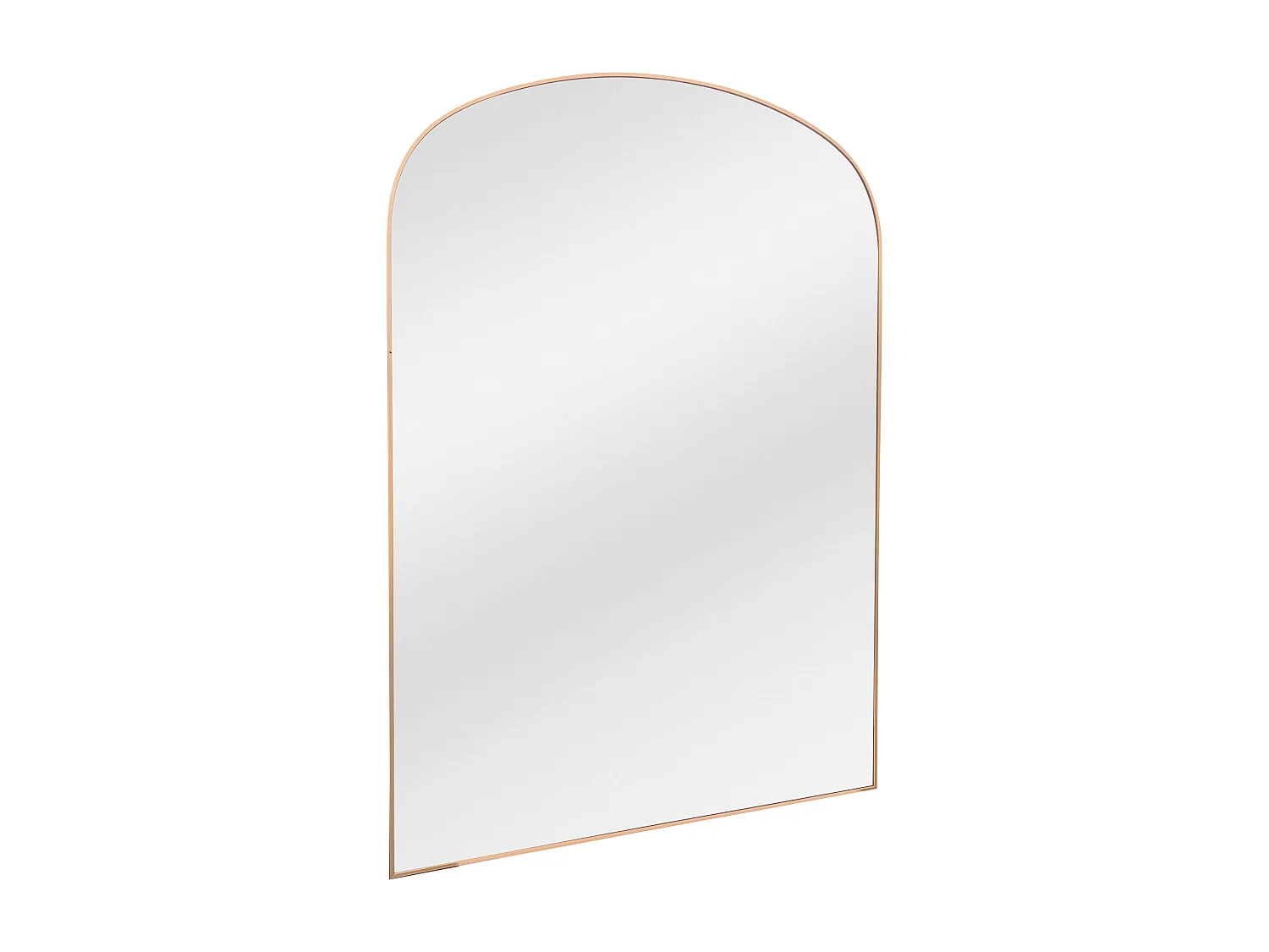 Grand miroir arche en aluminium - L. 118 x H. 170 cm - Doré - SONAVA