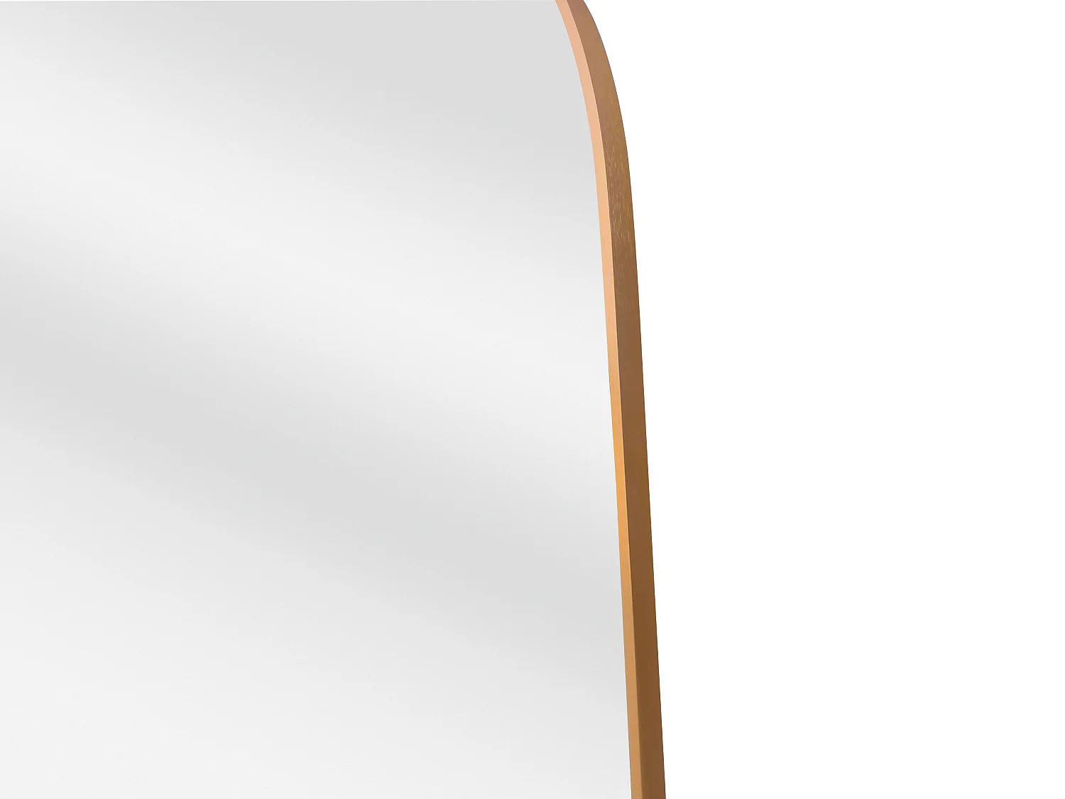 Grand miroir arche en aluminium - L. 118 x H. 170 cm - Doré - SONAVA