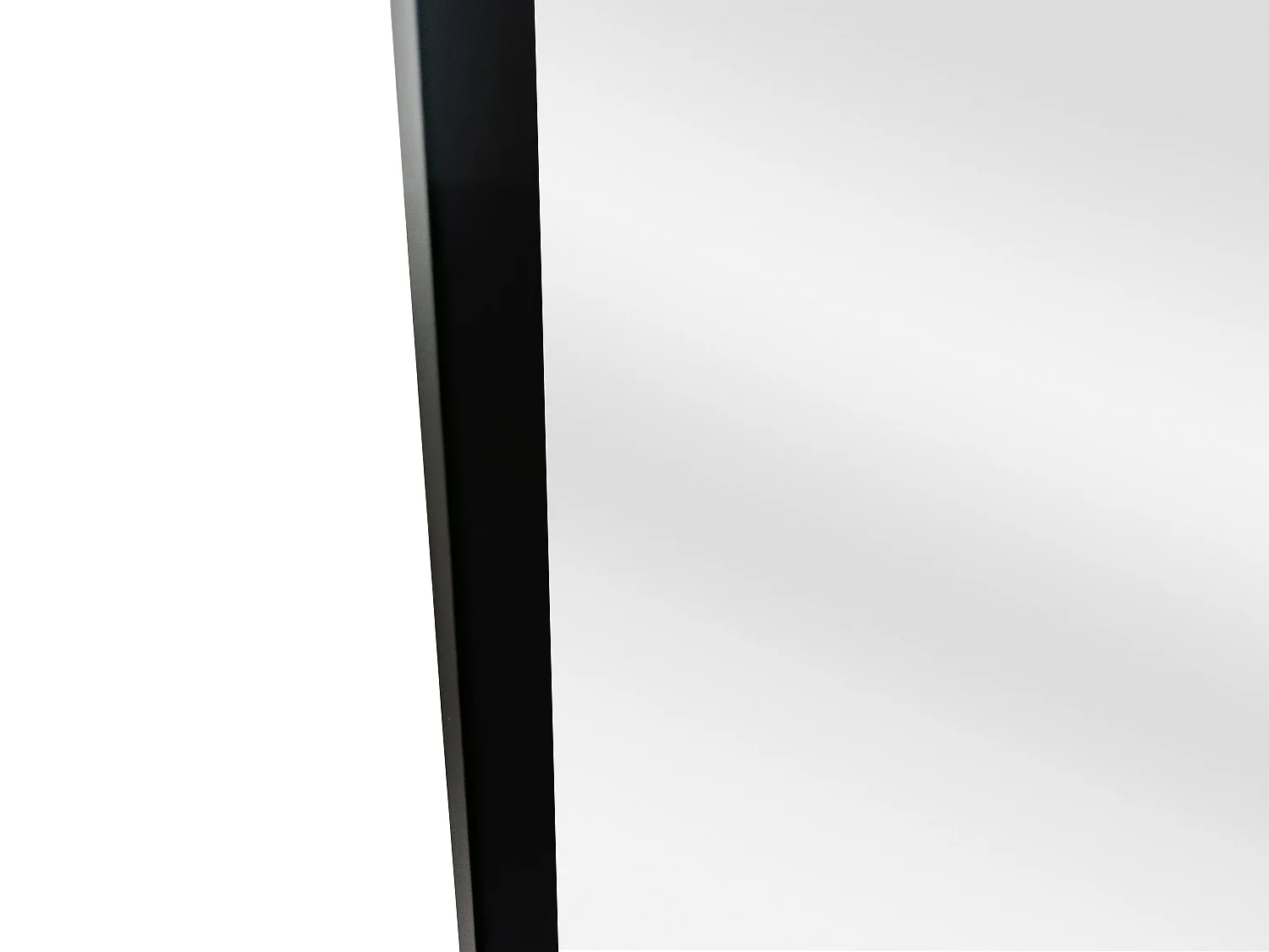 Grand miroir rectangle en aluminium L. 120 x H. 190 cm - Noir - MYRA