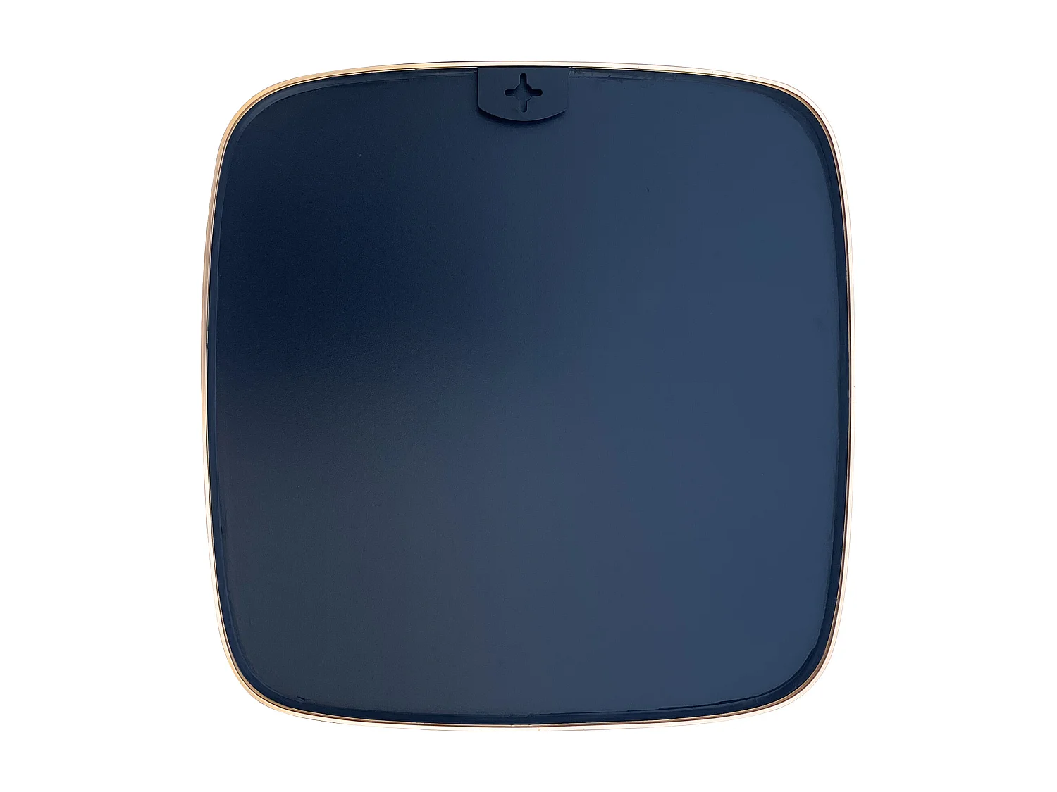 Miroir carré en aluminium - 60 x 60 cm - Doré - ALUNI