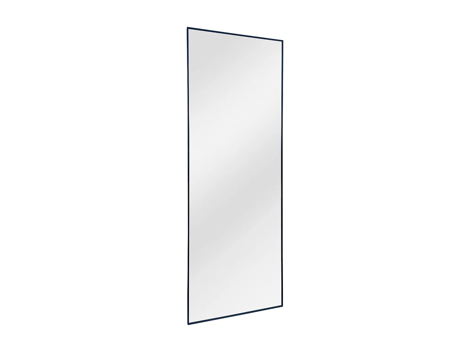 Grand miroir rectangle en aluminium L. 70 x H. 200 cm - Noir - MYRA