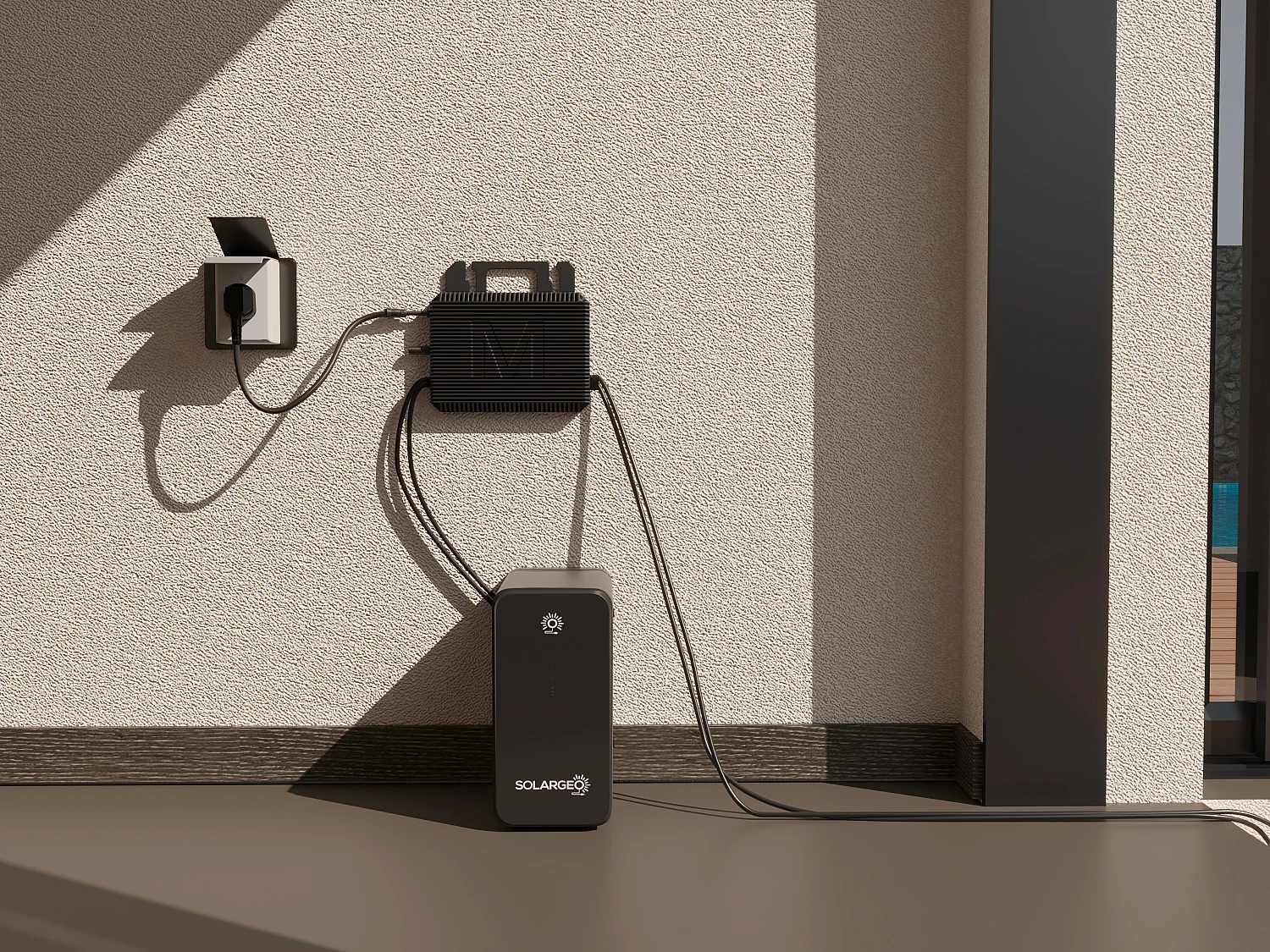 Kit de batería solar de almacenamiento y microinversor para panel Plug and Play - 800W - ECLERA