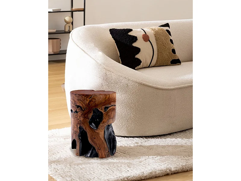 Ora - Tabouret en bois de teck