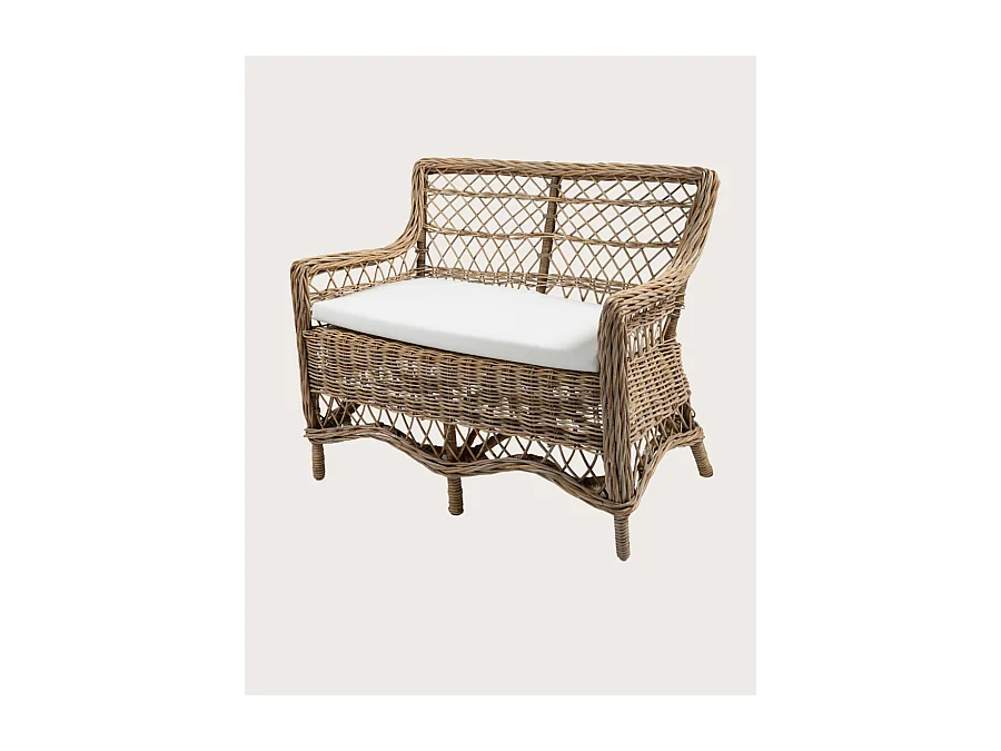 Asana - Canapé de jardin en rotin
