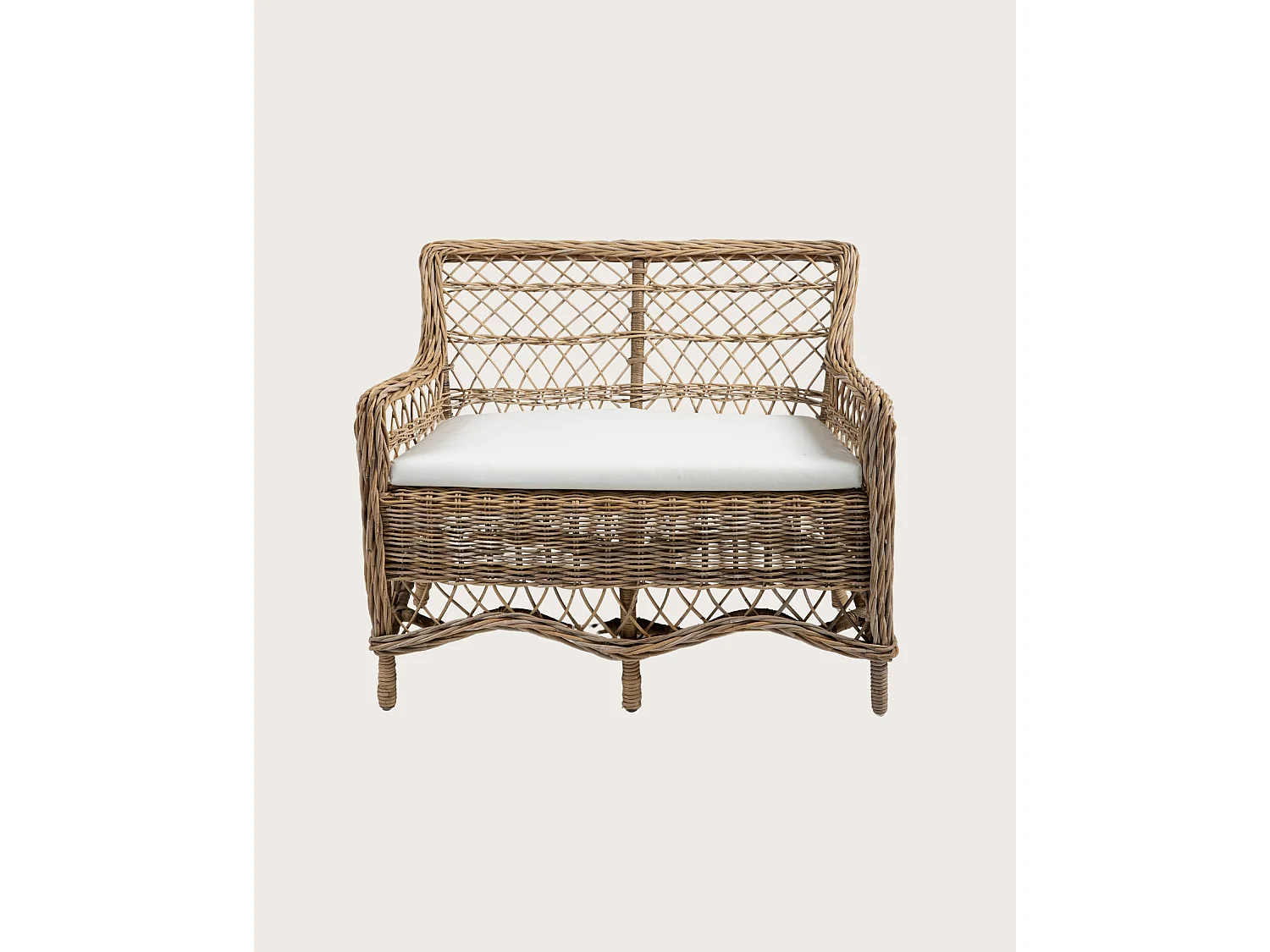 Asana - Divano da giardino in rattan