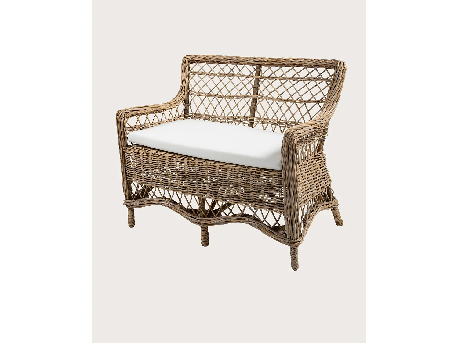 Asana - Divano da giardino in rattan