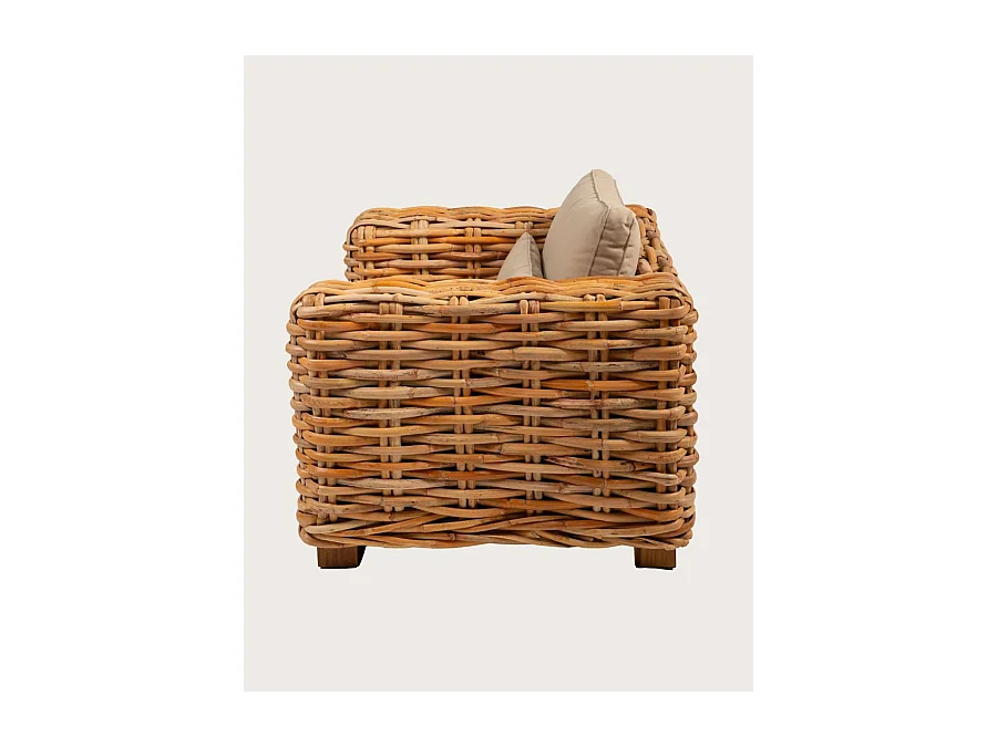 Weaverly - Fauteuil de jardin en rotin tressé