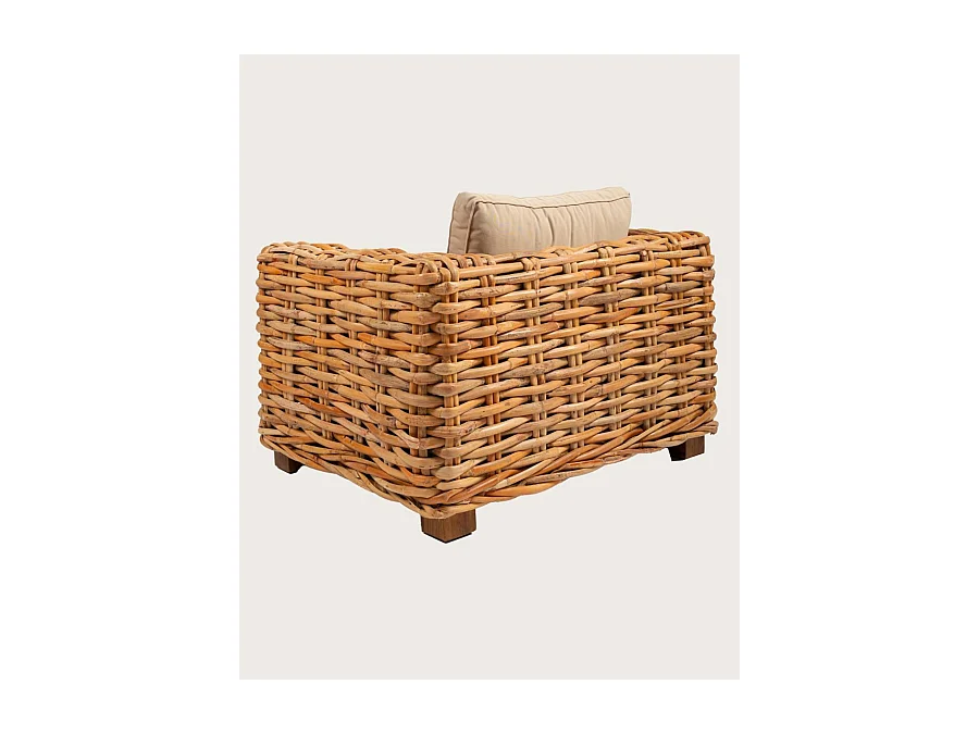 Weaverly - Fauteuil de jardin en rotin tressé