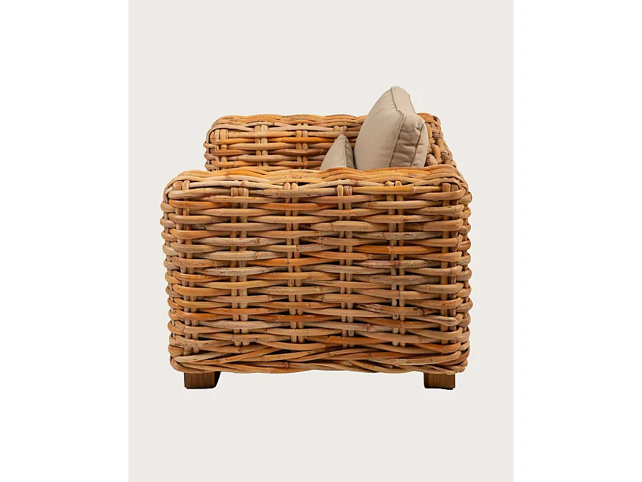 Weaverly - Fauteuil de jardin en rotin tressé