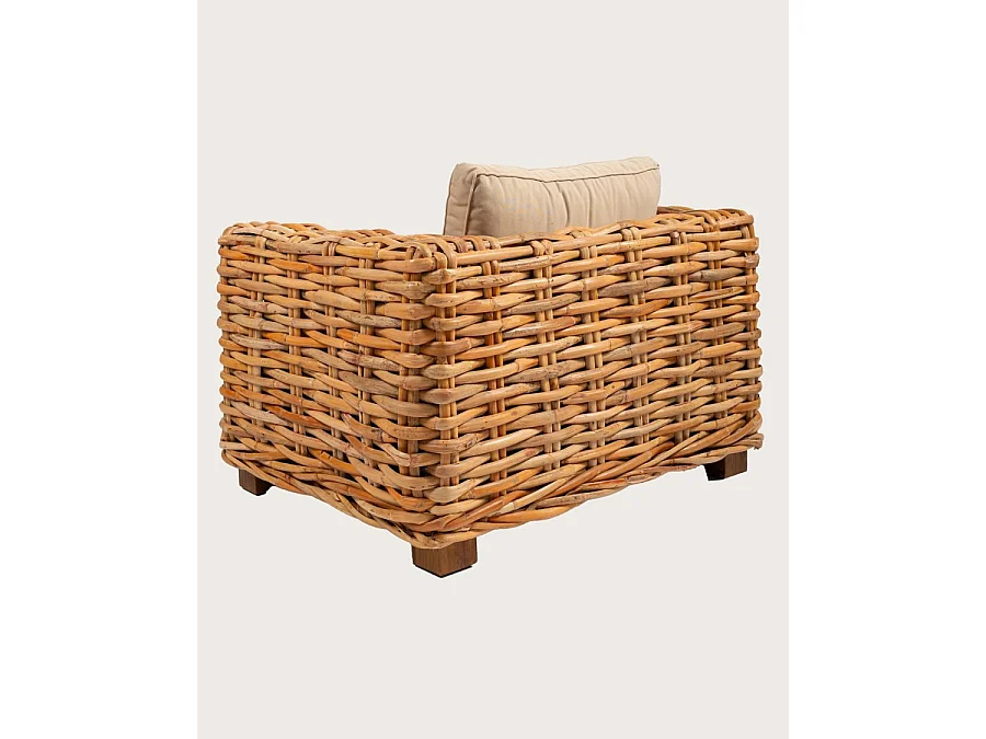 Weaverly - Fauteuil de jardin en rotin tressé