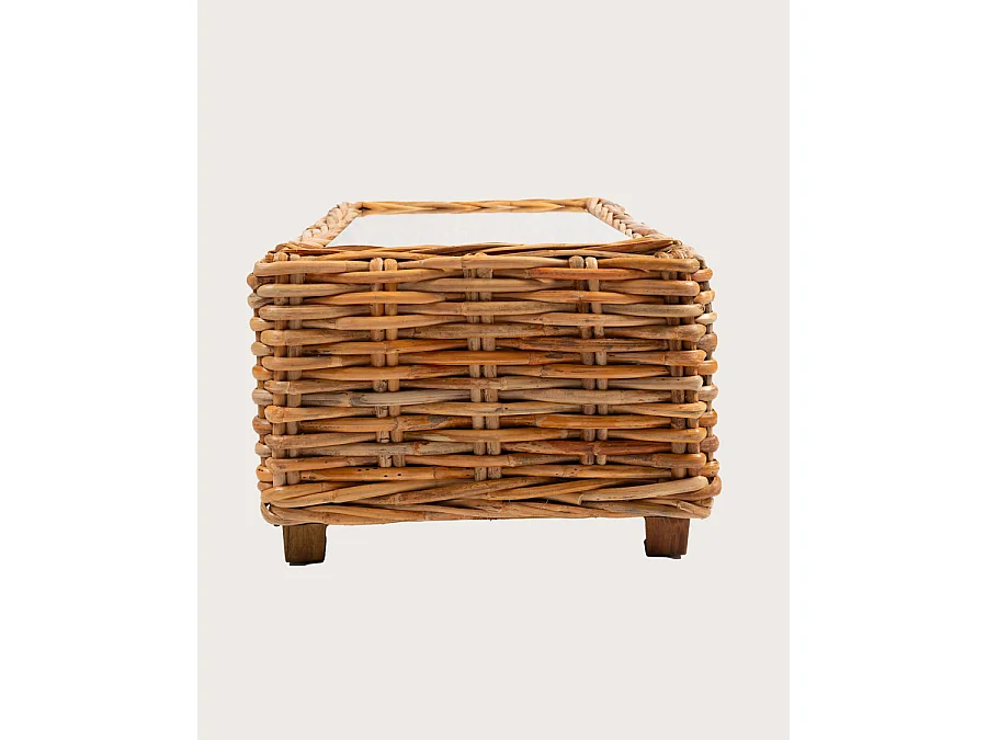 Weaverly - Table basse en rotin tressé