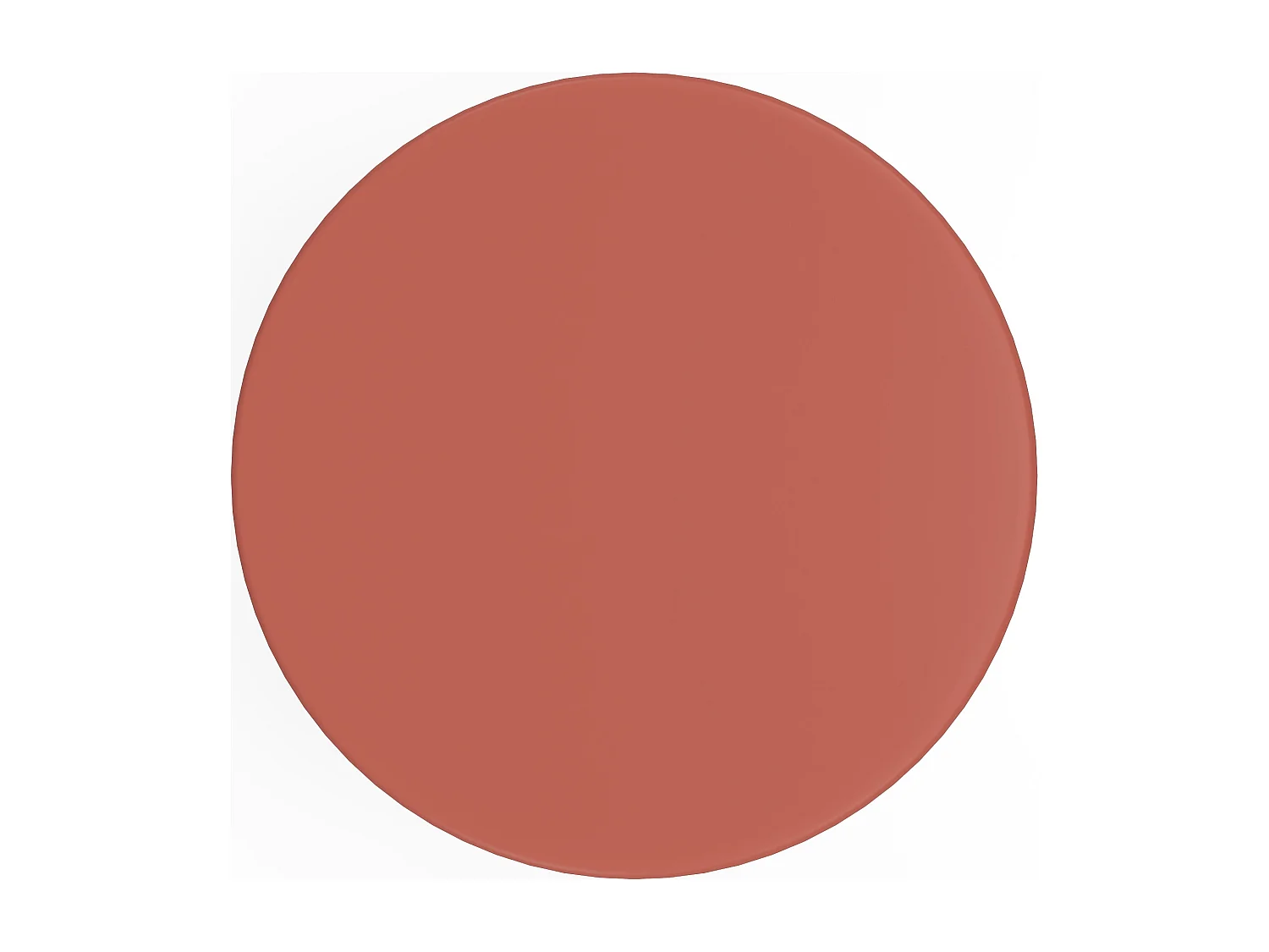 Table de jardin D.120 cm en métal - Terracotta - BIRMOS de MYLIA