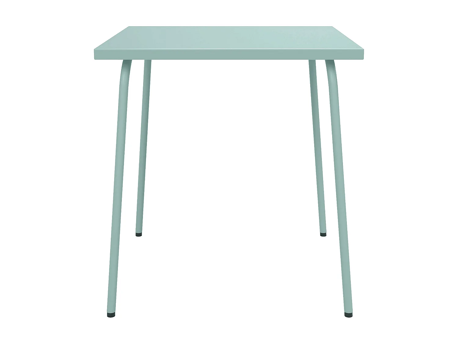 Table de jardin carrée L.70 cm en métal - Vert amande - MIRMANDE de MYLIA