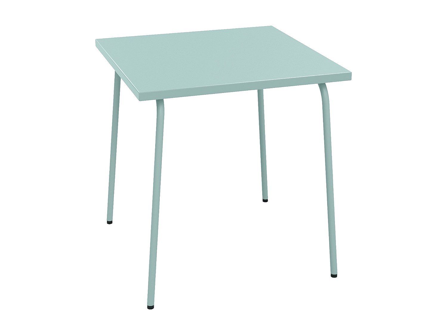Vente-unique Gartentisch Quadratisch L.70 Cm - Metall - Mandelgrün - Mirmande Von Mylia