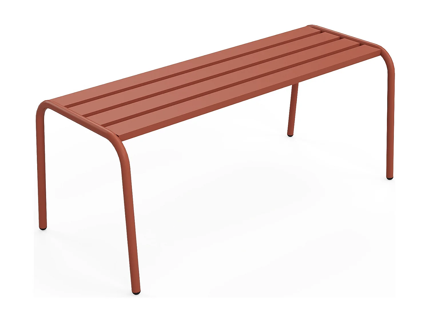 Banc de jardin en métal - Terracotta - MIRMANDE de MYLIA