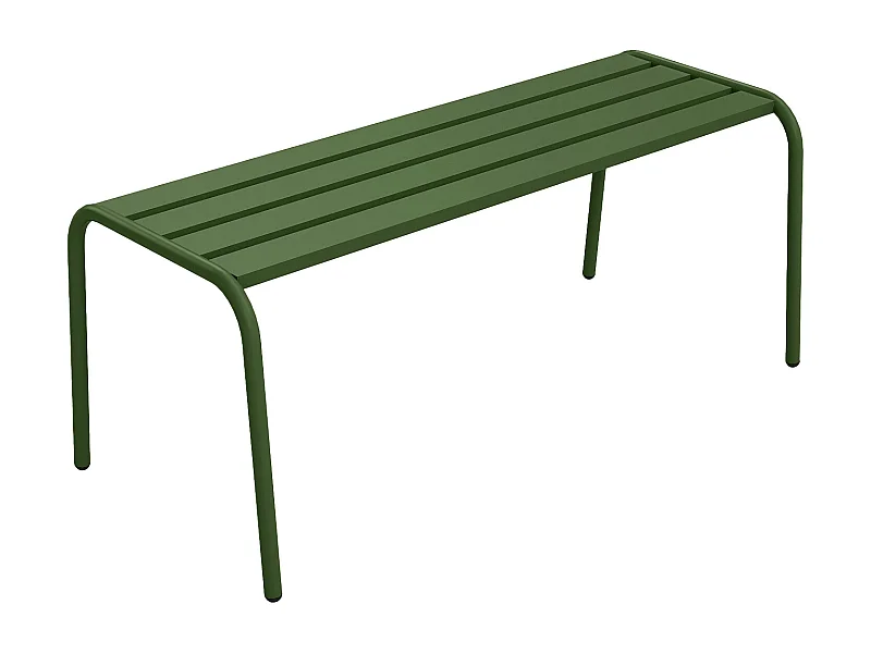 Banc de jardin en métal - Kaki - MIRMANDE de MYLIA