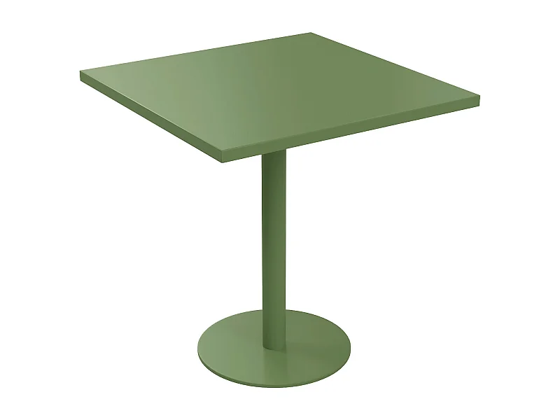 Vierkante tuintafel L.70 cm van metaal - Groen - NILY van MYLIA