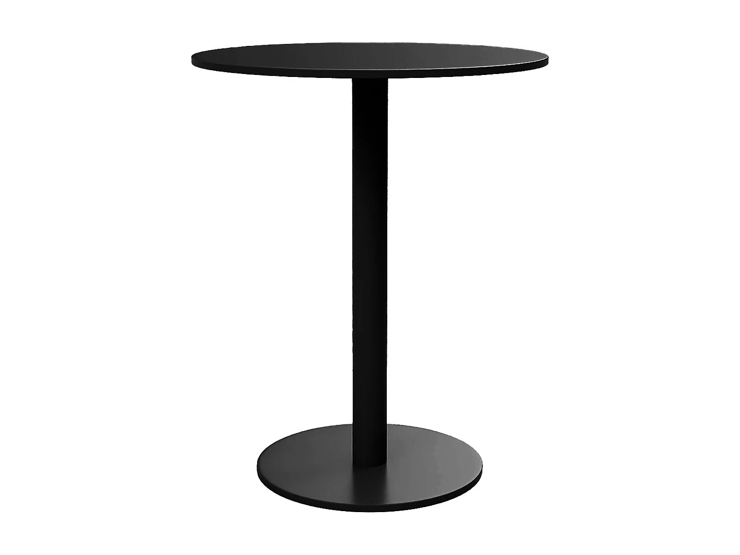 Table ronde de jardin D.60 cm en métal - Noir - NILY de MYLIA