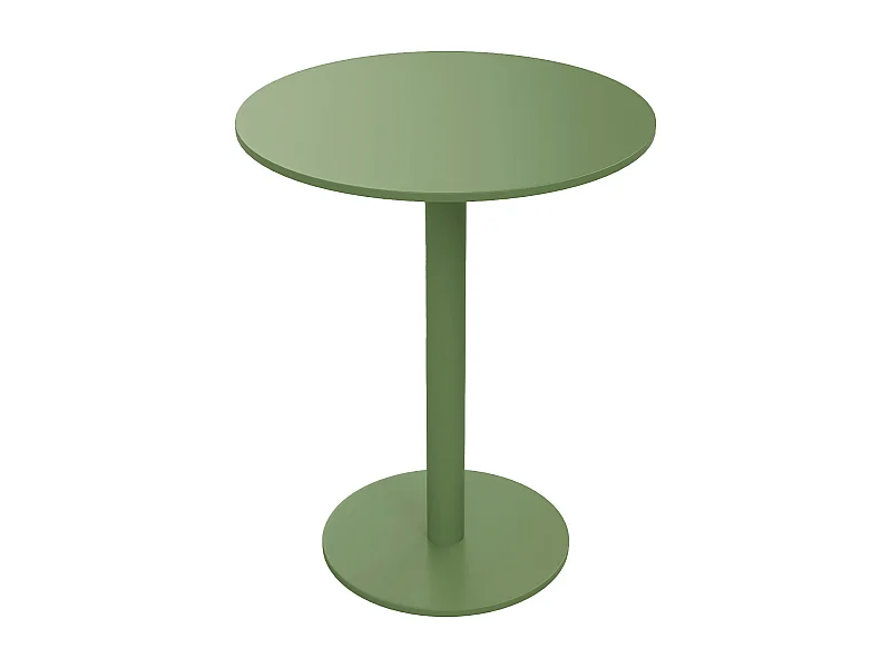 Table ronde de jardin D.60 cm en métal - Vert - NILY de MYLIA