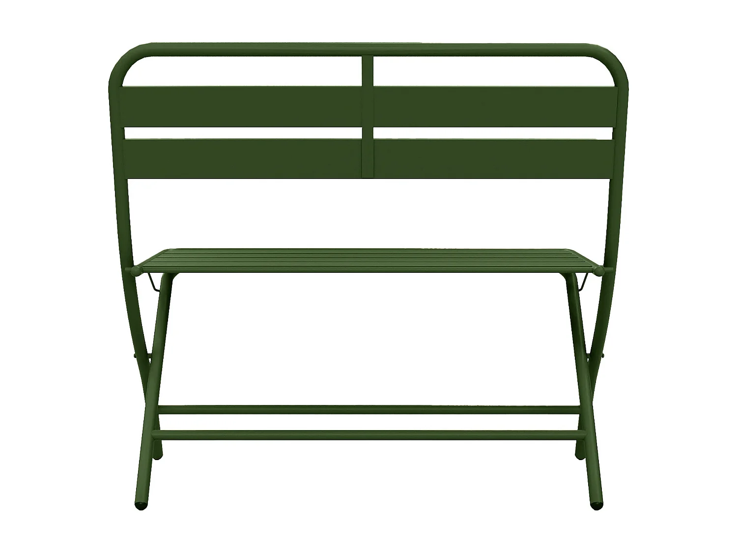 Banc de jardin pliant en métal - Kaki - MIRMANDE de MYLIA