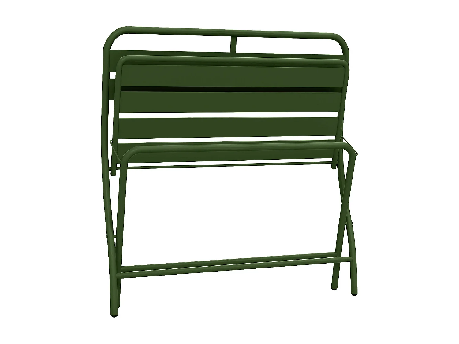 Banc de jardin pliant en métal - Kaki - MIRMANDE de MYLIA