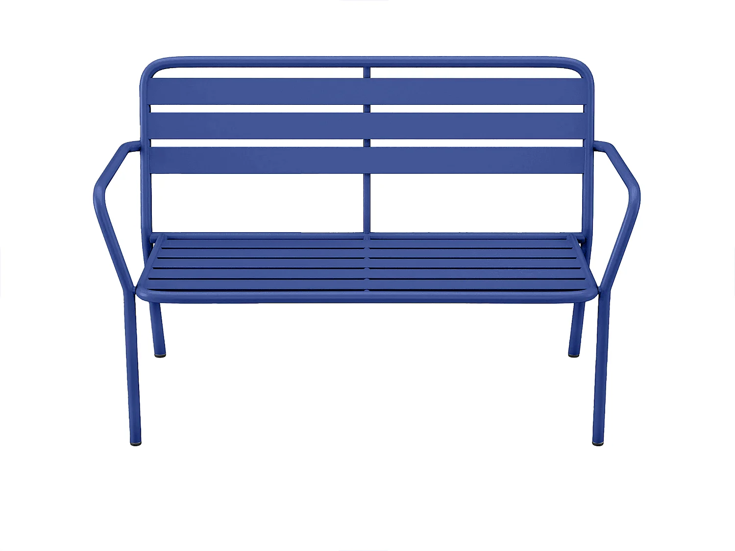 Banco de jardim em metal - Azul noite - MIRMANDE de MYLIA