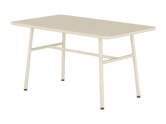 Vente-unique Garten-Couchtisch - Metall - Beige - Mirmande Von Mylia