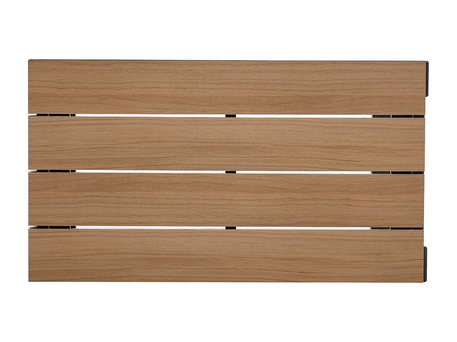 Conjunto de jardim modular em alumínio: 2 sofás e uma mesa de centro - Antracite com almofadas bege - BAMBAÏA de MYLIA