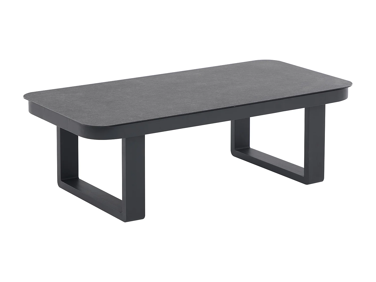 Table basse de jardin en aluminium - Noir - HELYSI de MYLIA