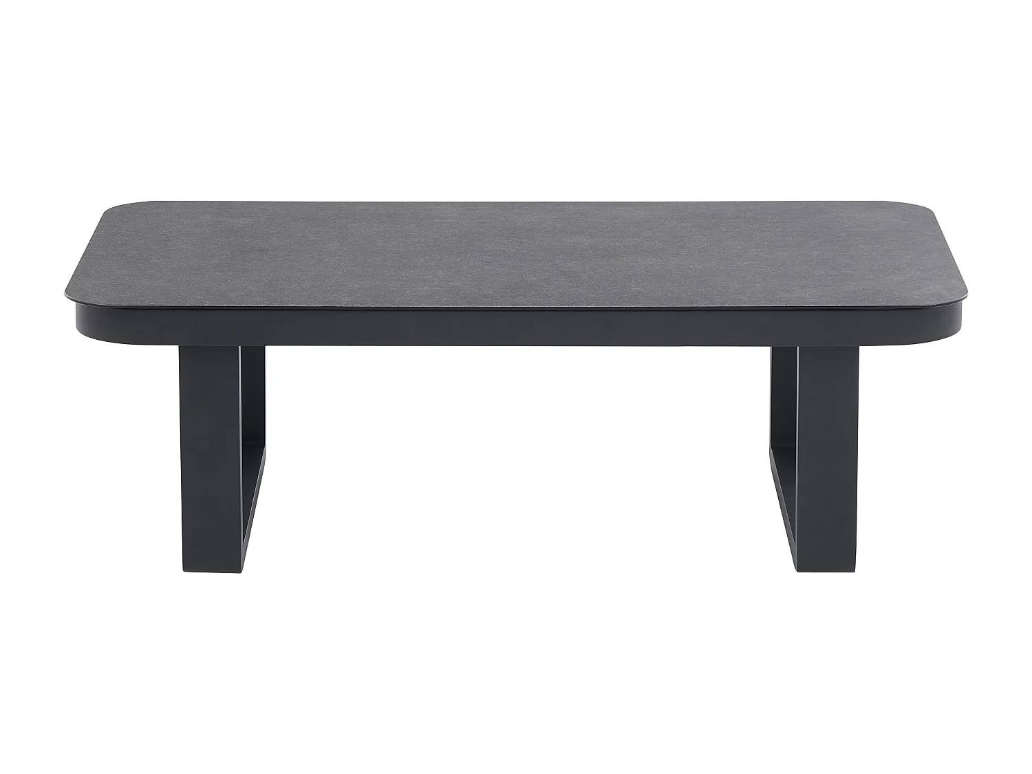 Table basse de jardin en aluminium - Noir - HELYSI de MYLIA
