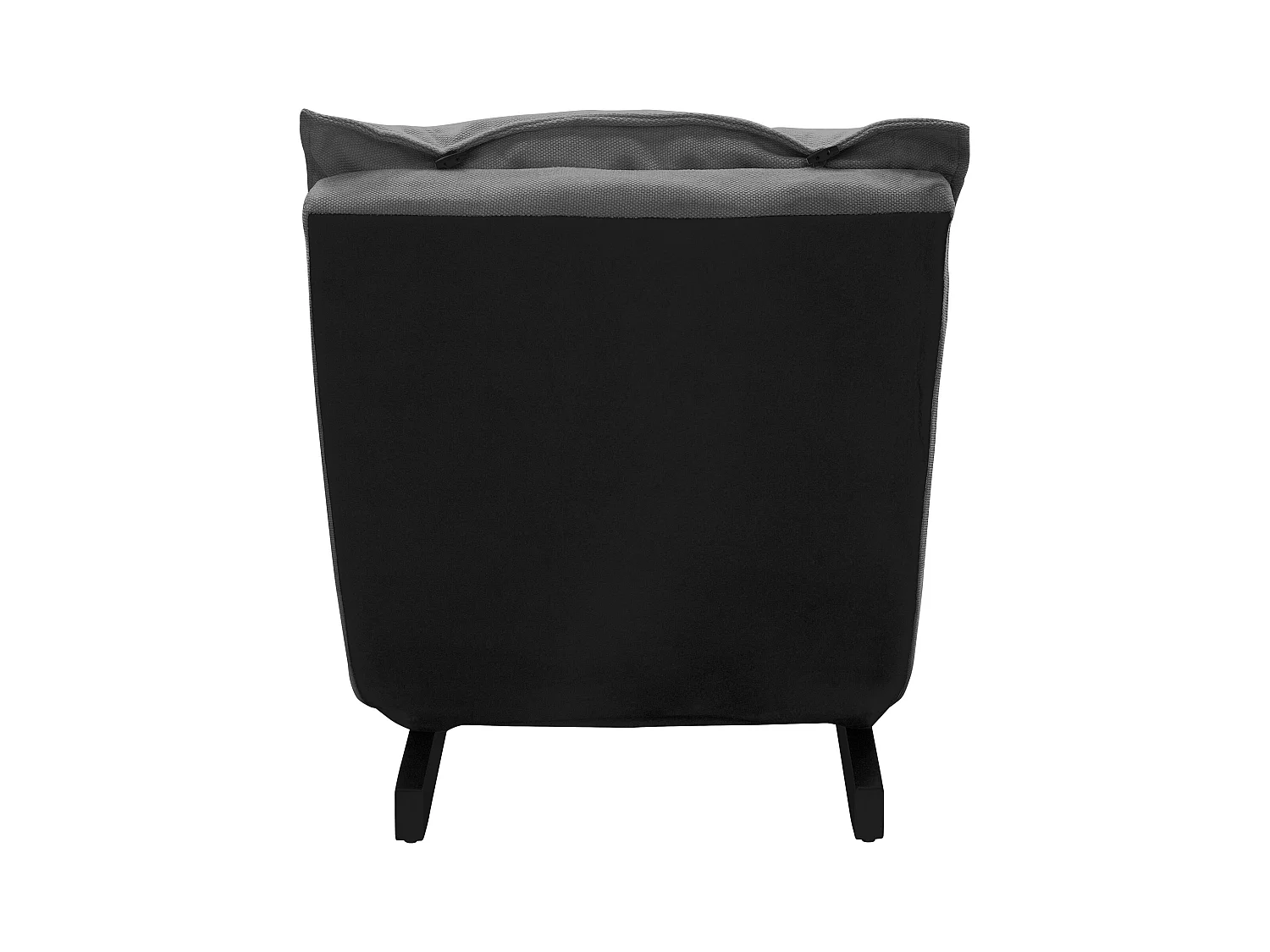 Fauteuil de relaxation de sol gris revêtement en lin rembourrage doux en polyester et structure robuste en acier dossier inclinable en 5 positions