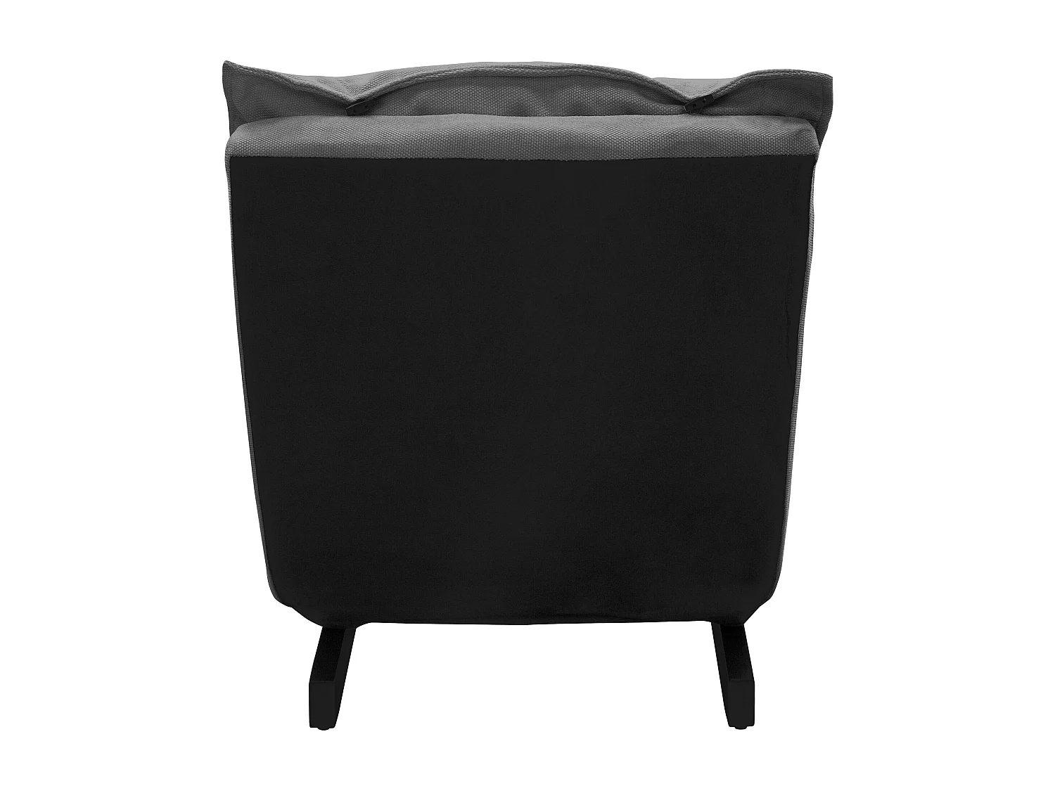 Fauteuil de relaxation de sol gris revêtement en lin rembourrage doux en polyester et structure robuste en acier dossier inclinable en 5 positions