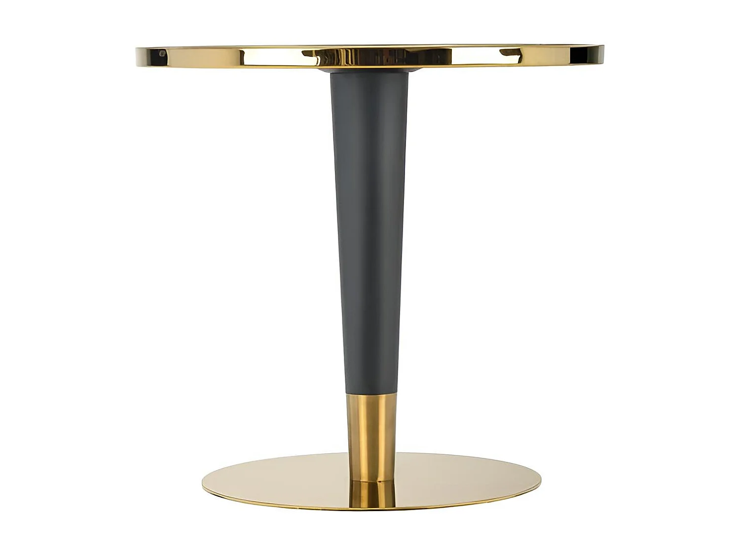 Esstisch Morata(79x74)/Rund/MDF/Marmor Design/Weiss&Gold