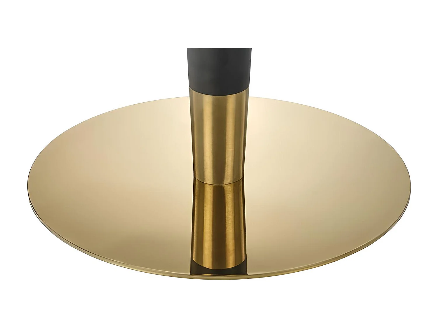 Esstisch Morata(79x74)/Rund/MDF/Marmor Design/Weiss&Gold