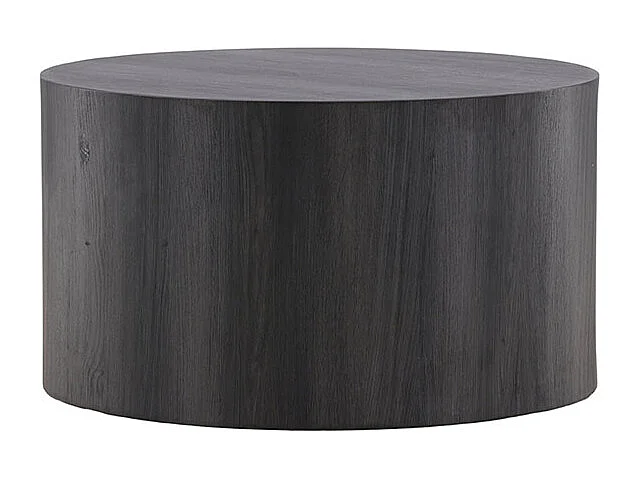 Table Basse Ronde "York" 80cm Noir