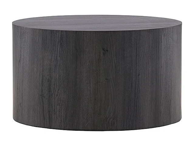 York table basse Ø80 cm noir.