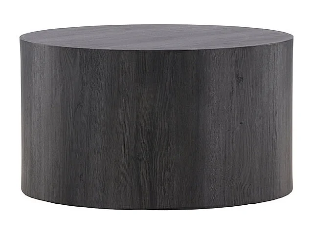 York table basse Ø80 cm noir.