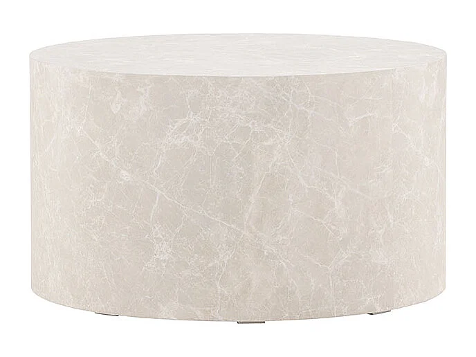 Table Basse Ronde "York" 80cm Beige