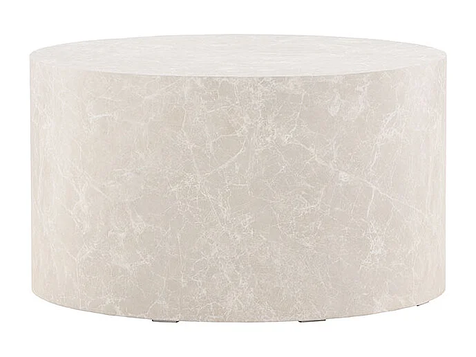Table Basse Ronde "York" 80cm Beige