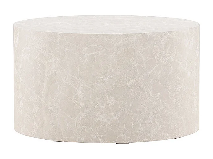 York table basse Ø80 cm beige.