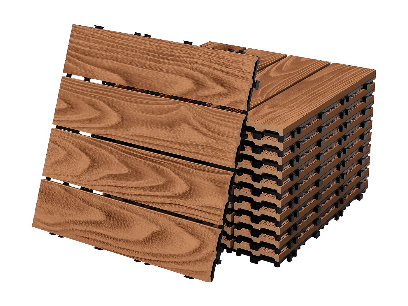 Grille Gratte-pieds En Bois, Antidérapant, Brosses En Plastique Pour Interieur Et Exterieur Marron Et Noir Relaxdays 93306489