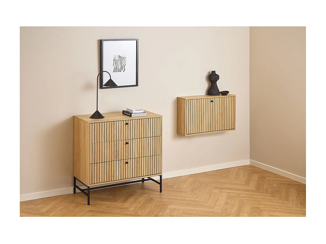 Dylan schoenenkast 1 lade natuur.