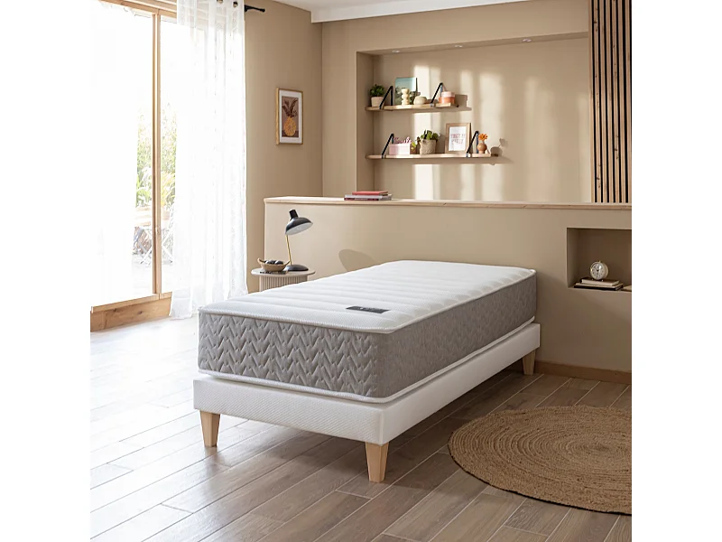 Matelas ressorts et mémoire de forme 29 cm - L'Envie - 90x200