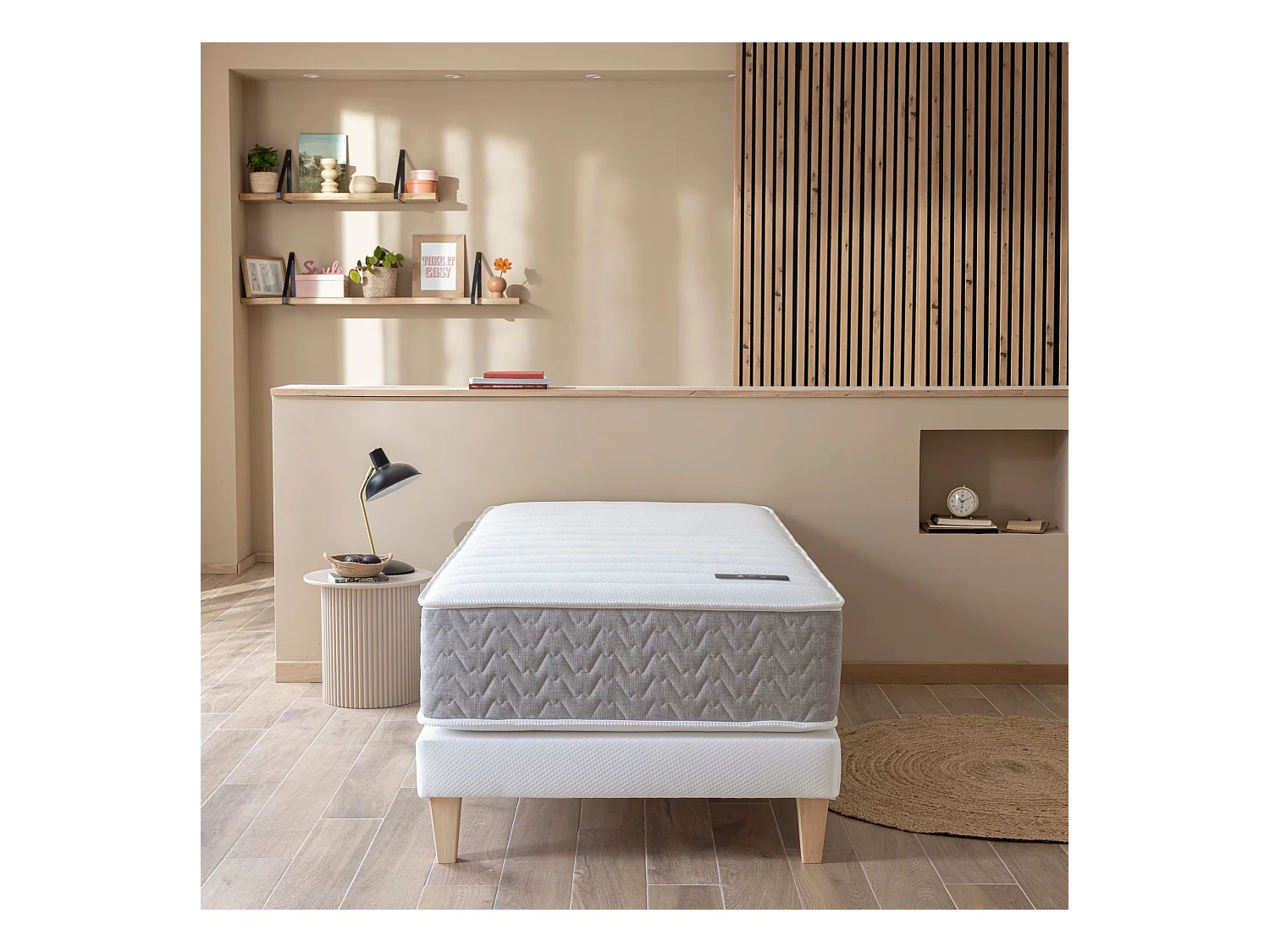 Matelas ressorts et mémoire de forme 29 cm - L'Envie - 90x200