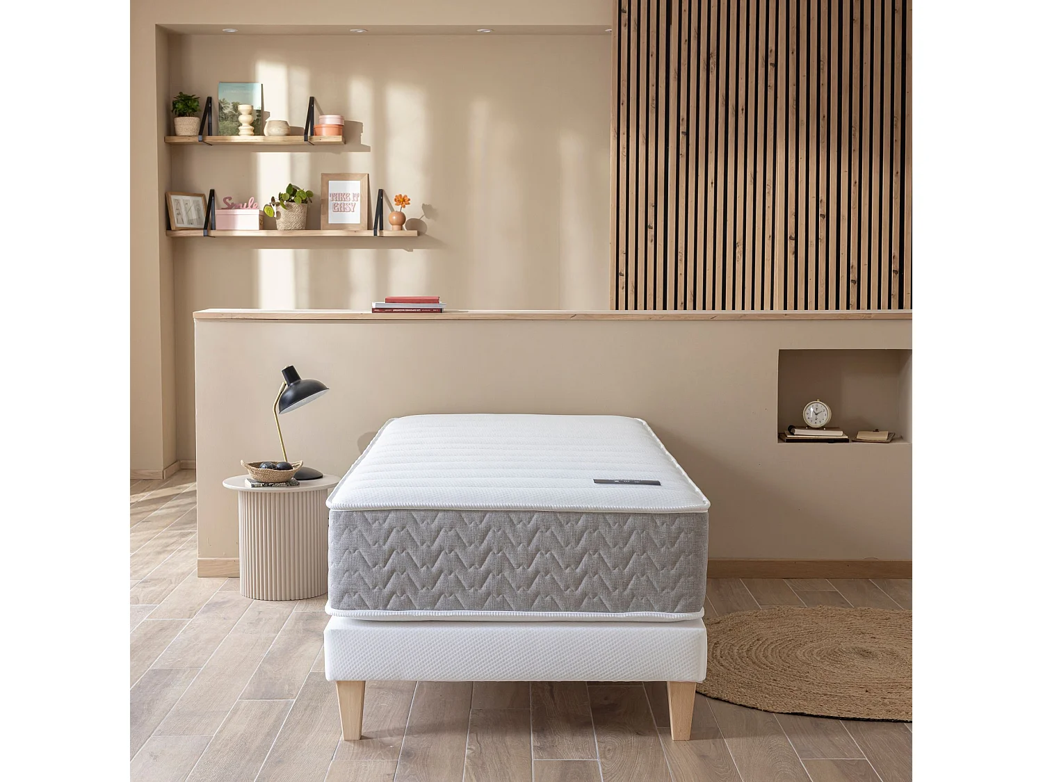 Matelas ressorts et mémoire de forme 29 cm - L'Envie - 90x200