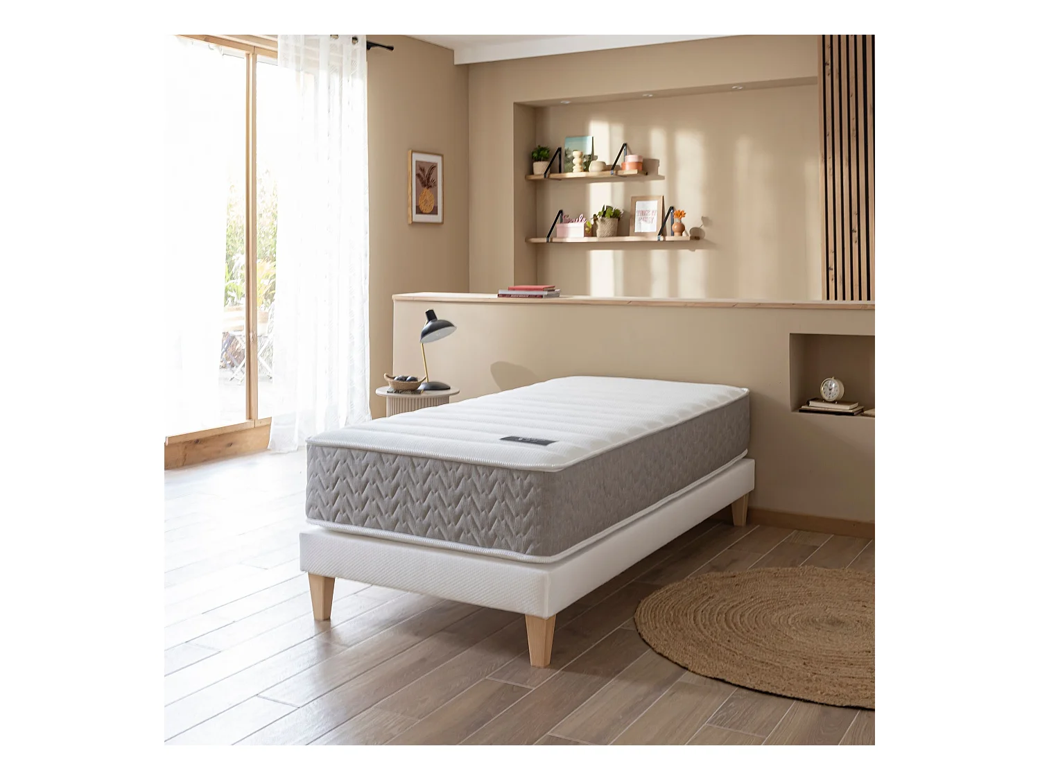 Matelas ressorts et mémoire de forme 29 cm - L'Envie - 90x190