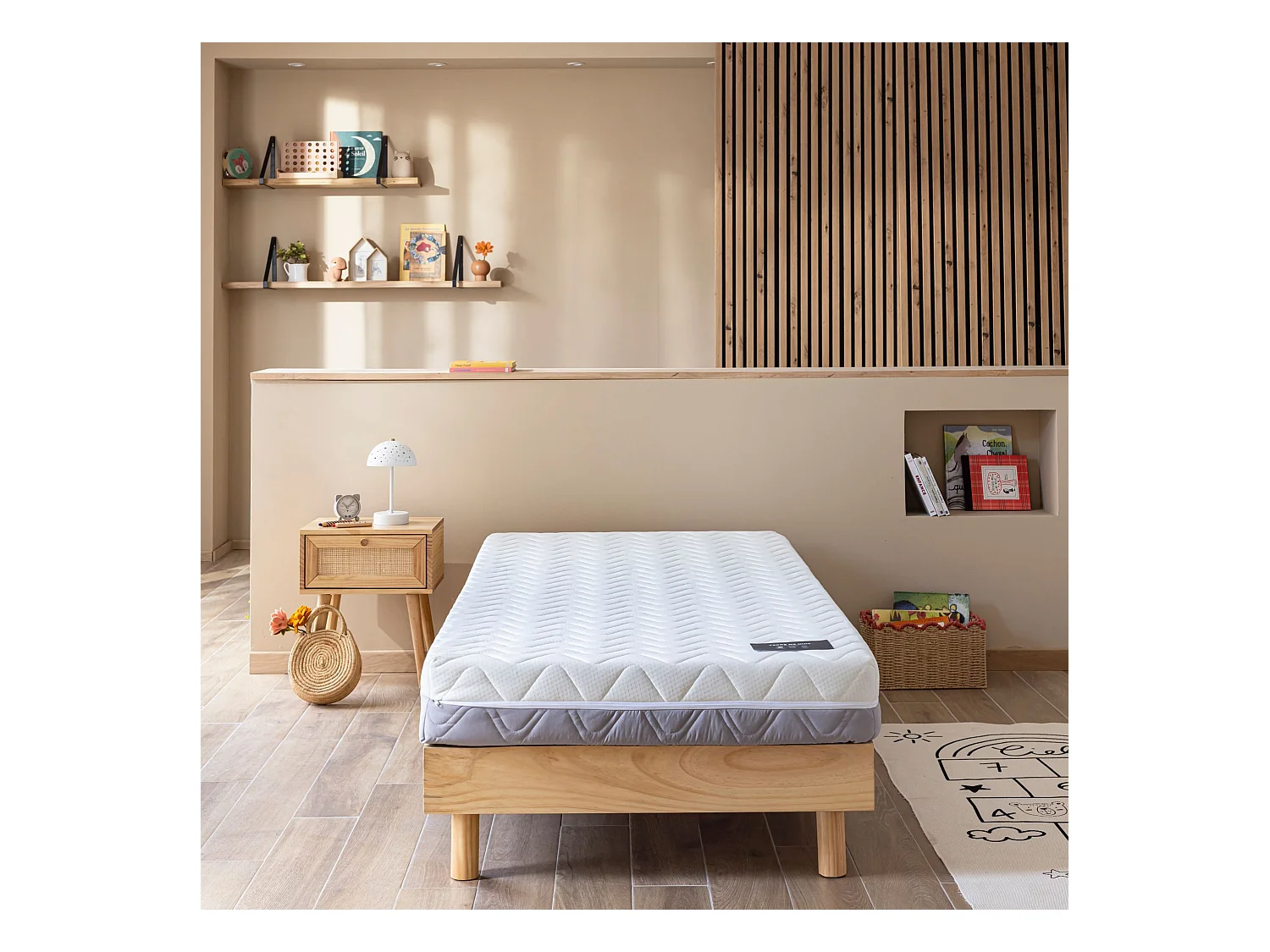 Matelas mousse & latex 16 cm - Plaisance - 90x200